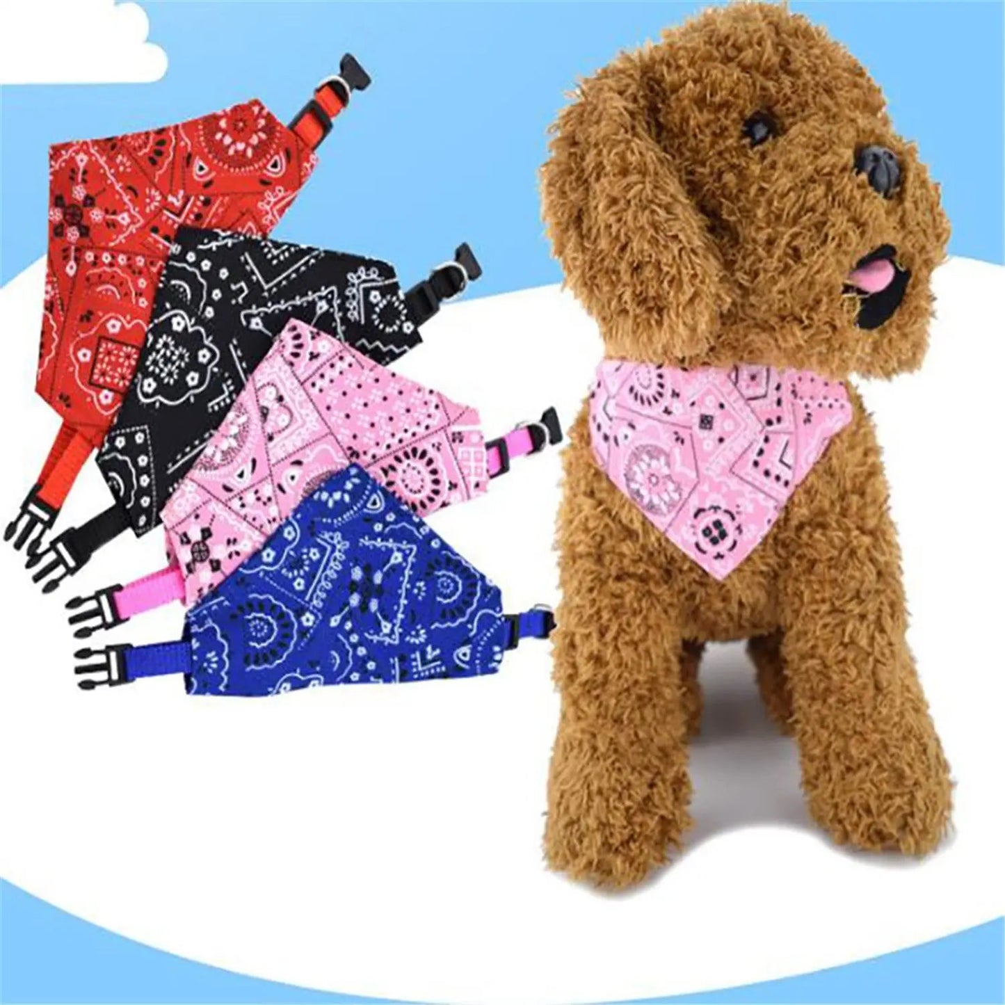 Adjustable Triangular Bandage For Pet Dog Cat Washable Scarf Bandana Collar Bibs Cat Neck Decor Birthday Party Dress Up - Élite Canine Shop Élite Canine Shop