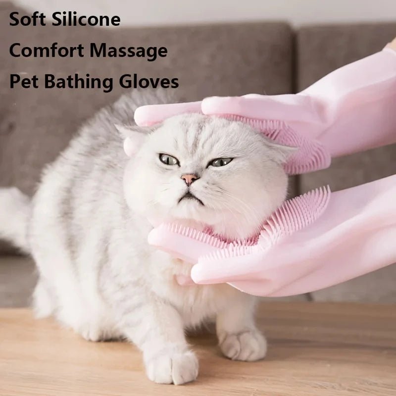 Gants de Toilettage pour Animaux de Compagnie, Shampoing pour Chien et Chat, Éponge Magique en Silicone pour la Vaisselle, Épilation des Poils - Élite Canine Shop ChicCanin