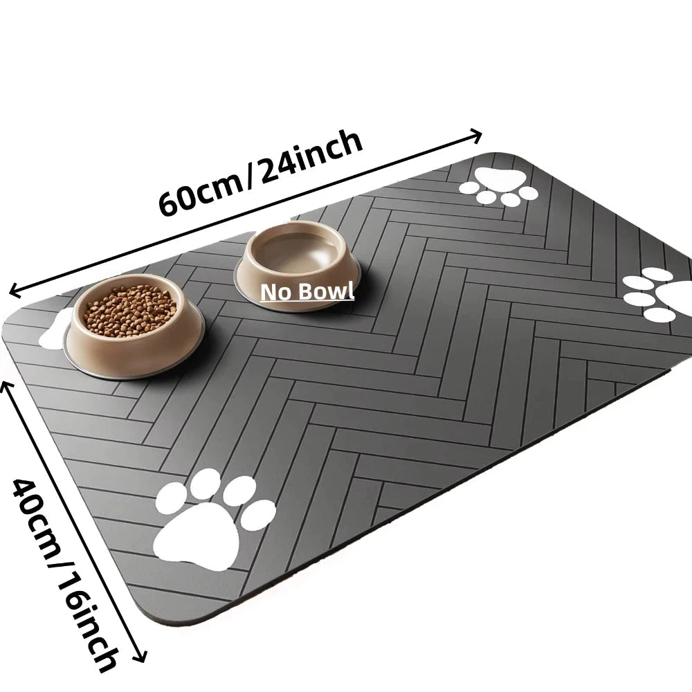 Tapis d'alimentation absorbant pour animaux de compagnie - Élite Canine Shop Élite Canine Shop
