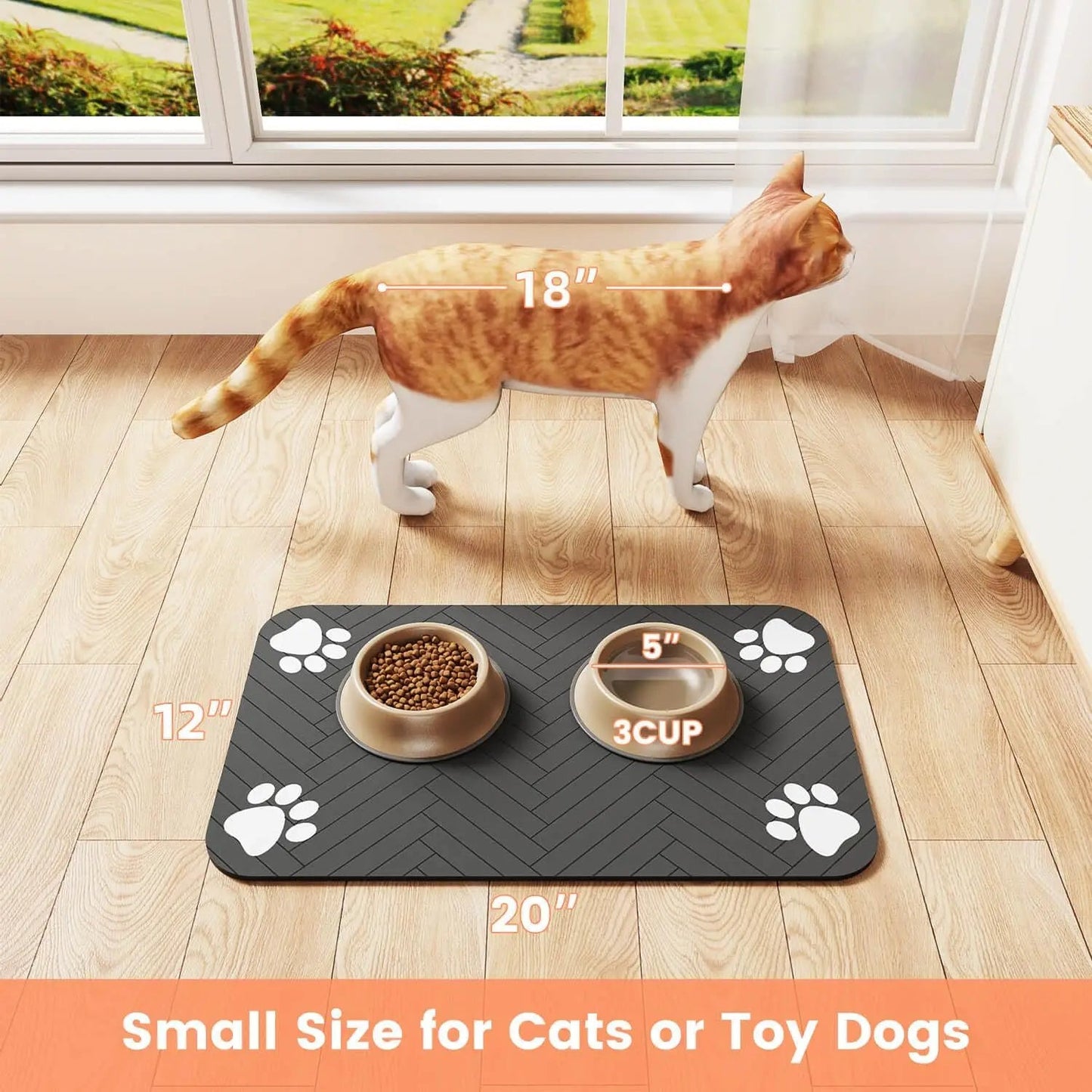 Tapis d'alimentation absorbant pour animaux de compagnie - Élite Canine Shop Élite Canine Shop