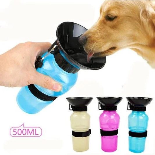 500ml extérieur Portable chien bouteille d'eau Extrusion grand chien voyage tasse d'eau potable mangeoire d'eau bol pour chien chat - Élite Canine Shop ChicCanin