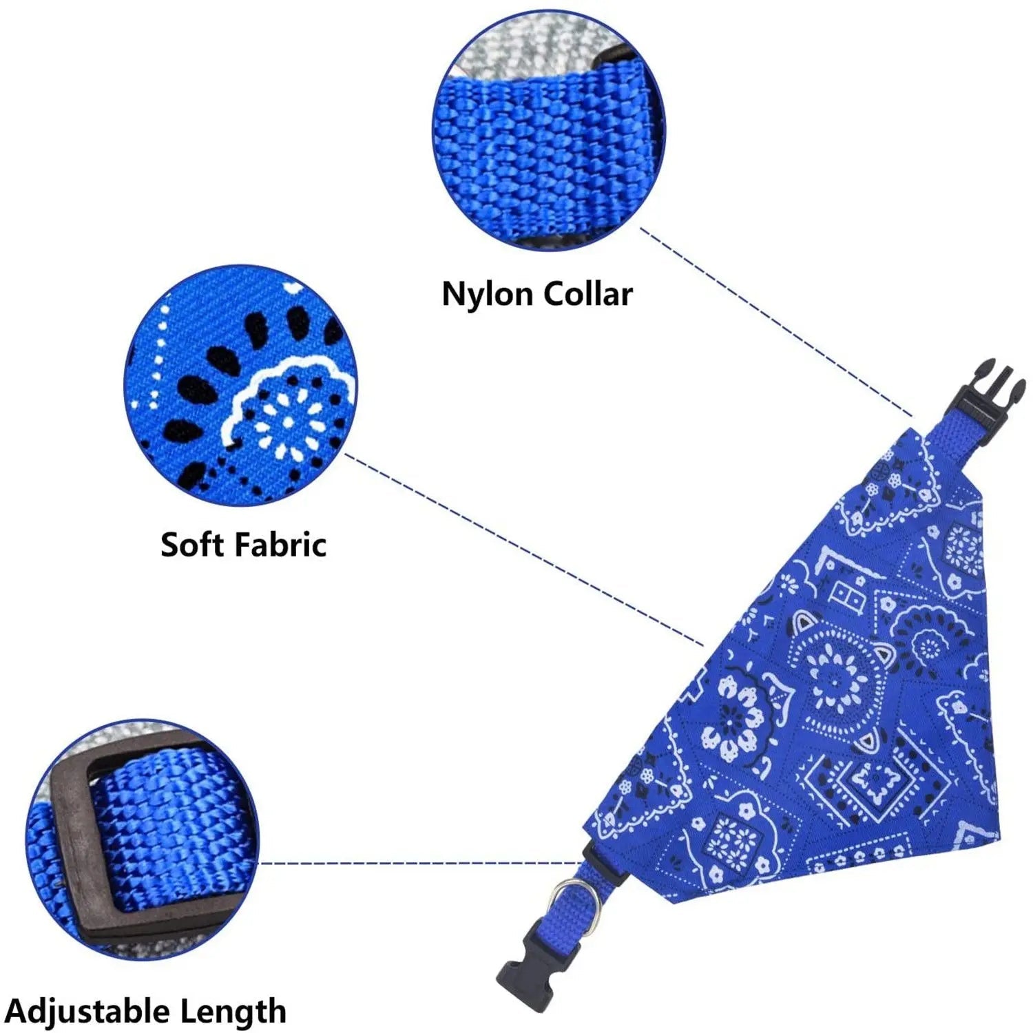 Adjustable Triangular Bandage For Pet Dog Cat Washable Scarf Bandana Collar Bibs Cat Neck Decor Birthday Party Dress Up - Élite Canine Shop Élite Canine Shop