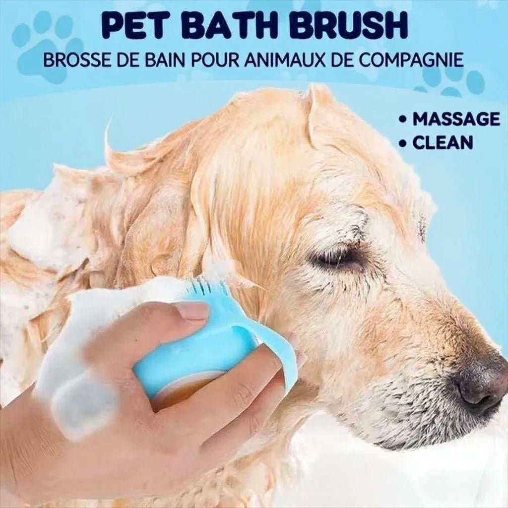 Brosse de douche et massage pour animaux - Élite Canine Shop Élite Canine Shop
