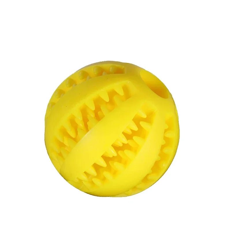 Dog Ball Toys for Small Dogs Interactive Elasticity Puppy Chew Toy Tooth Cleaning Rubber Food Ball Toy Pet Stuff Accessories - Élite Canine Shop ChicCanin