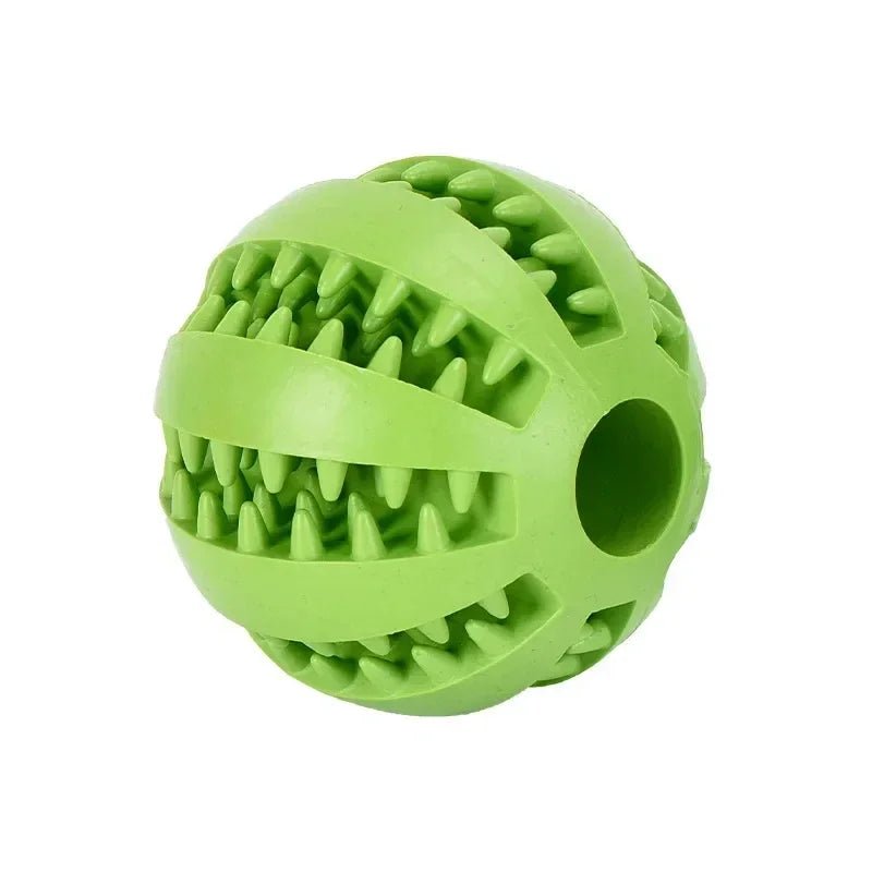 Dog Ball Toys for Small Dogs Interactive Elasticity Puppy Chew Toy Tooth Cleaning Rubber Food Ball Toy Pet Stuff Accessories - Élite Canine Shop ChicCanin