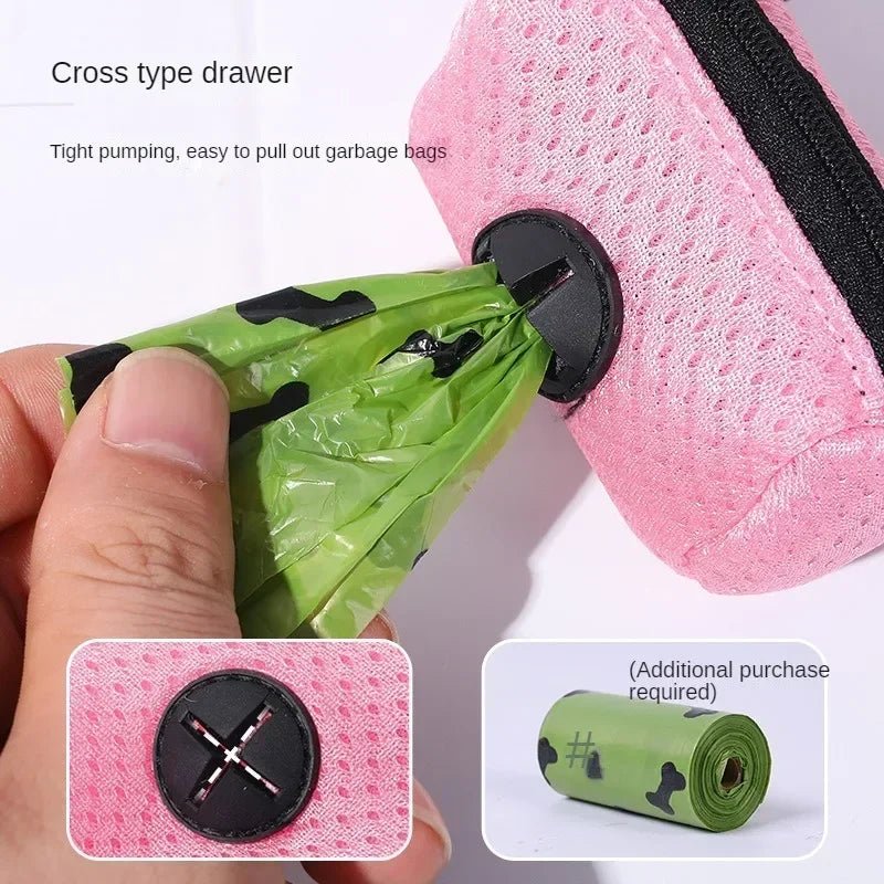 Dog Poop Bag Dispenser Hangingable Bag Holder Poo Bags Dispenser for Dogs Walking - Élite Canine Shop ChicCanin