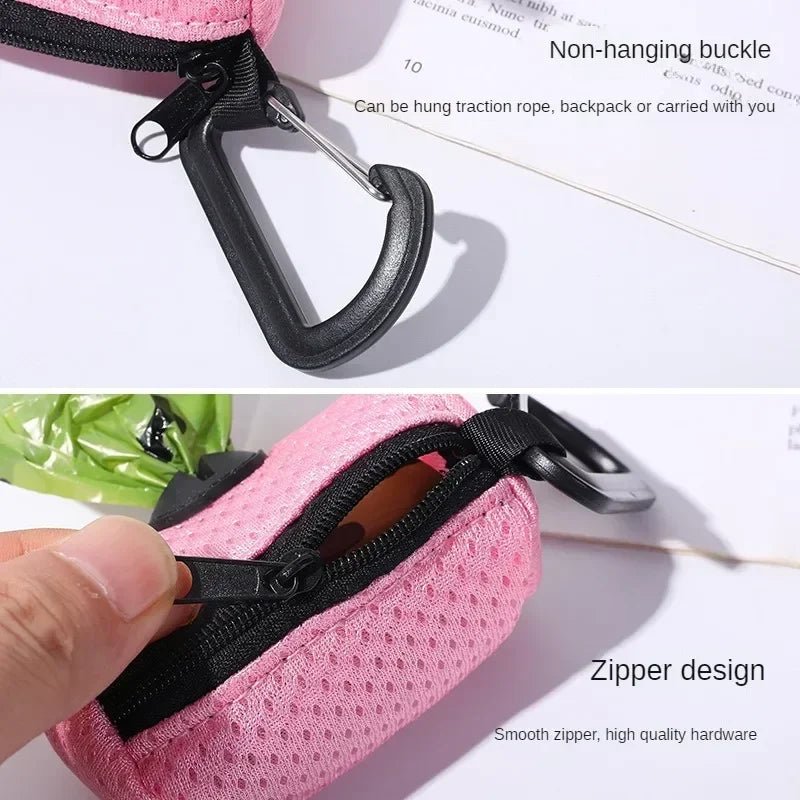 Dog Poop Bag Dispenser Hangingable Bag Holder Poo Bags Dispenser for Dogs Walking - Élite Canine Shop ChicCanin