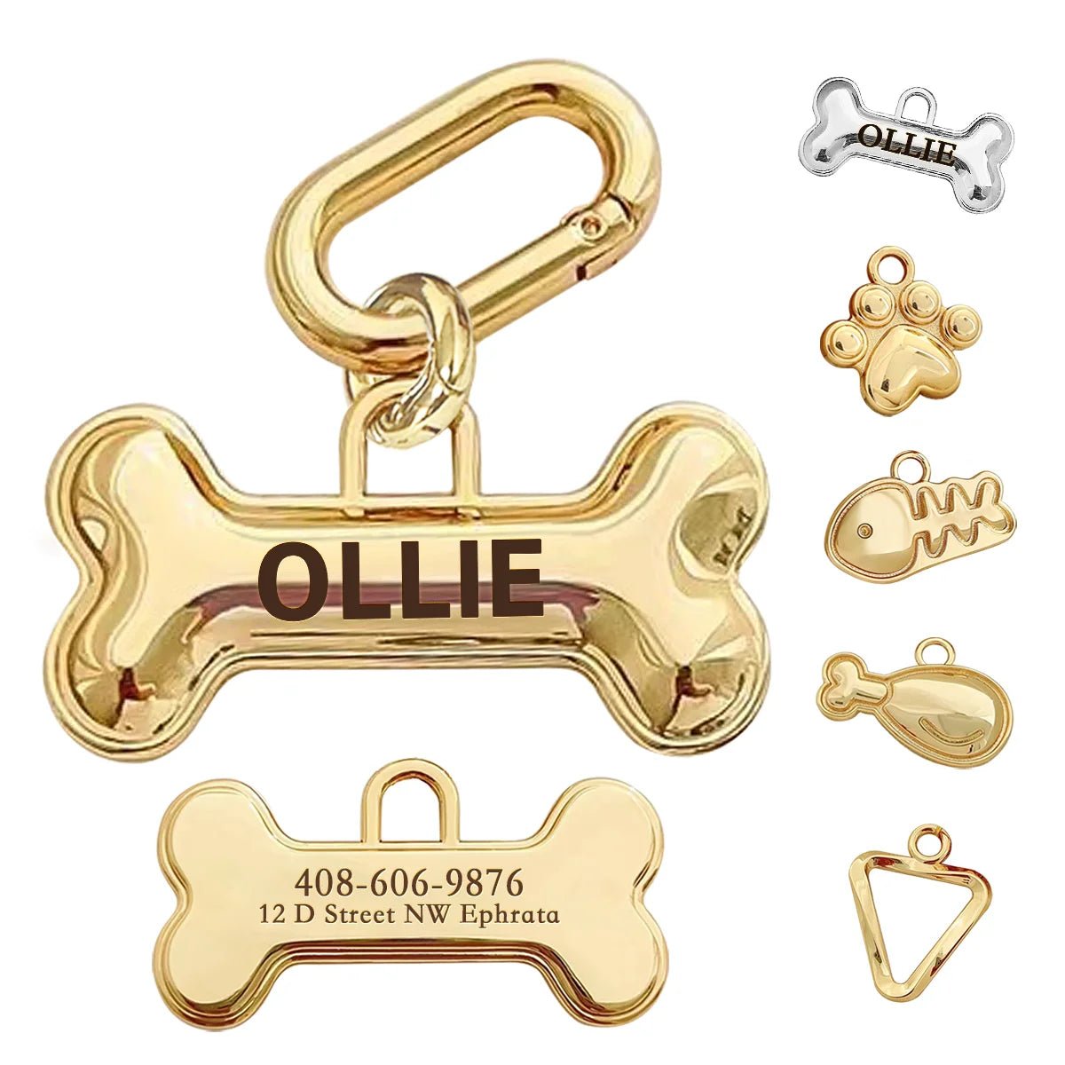 Étiquette de nom de chien personnalisée - Élite Canine Shop Élite Canine Shop