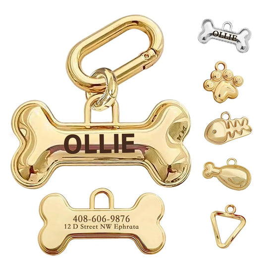 Étiquette de nom de chien personnalisée - Élite Canine Shop Élite Canine Shop