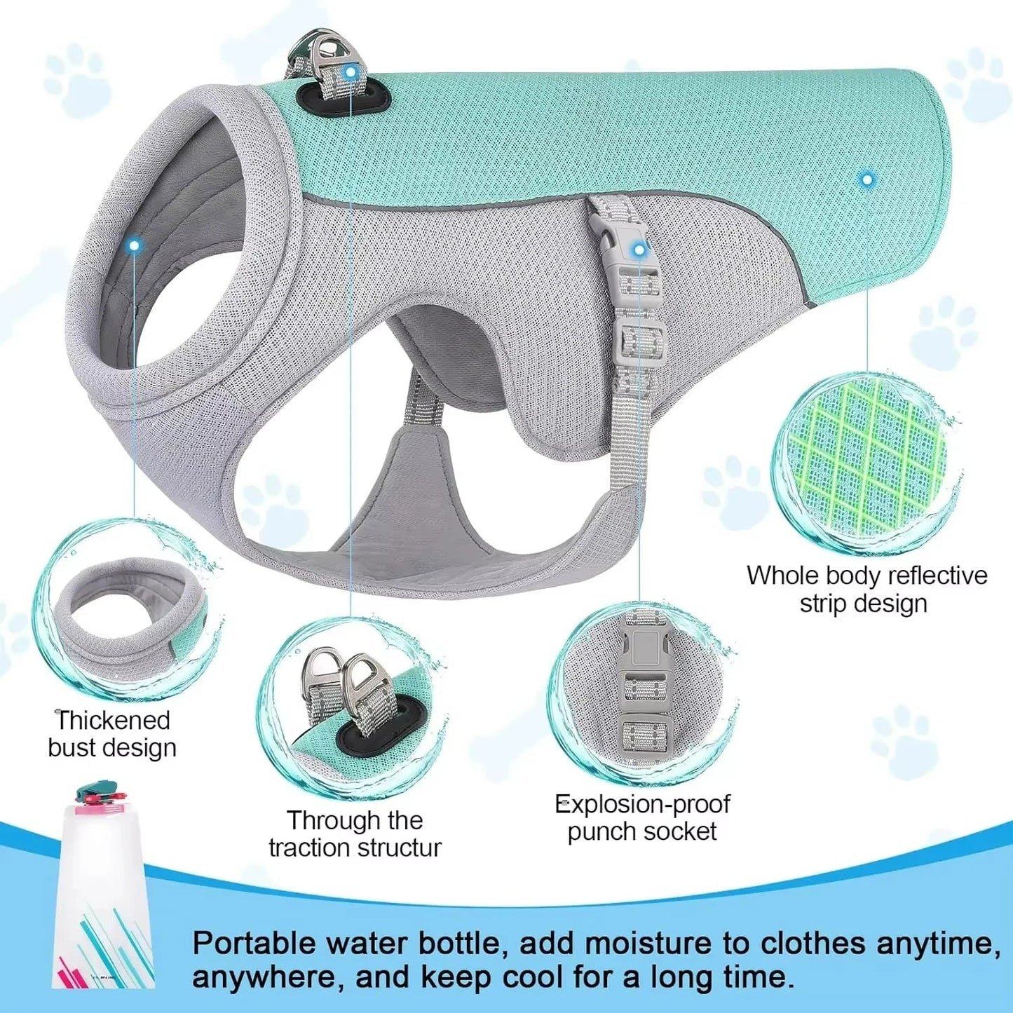 Gilet rafraîchissant pour chien - Élite Canine Shop Élite Canine Shop