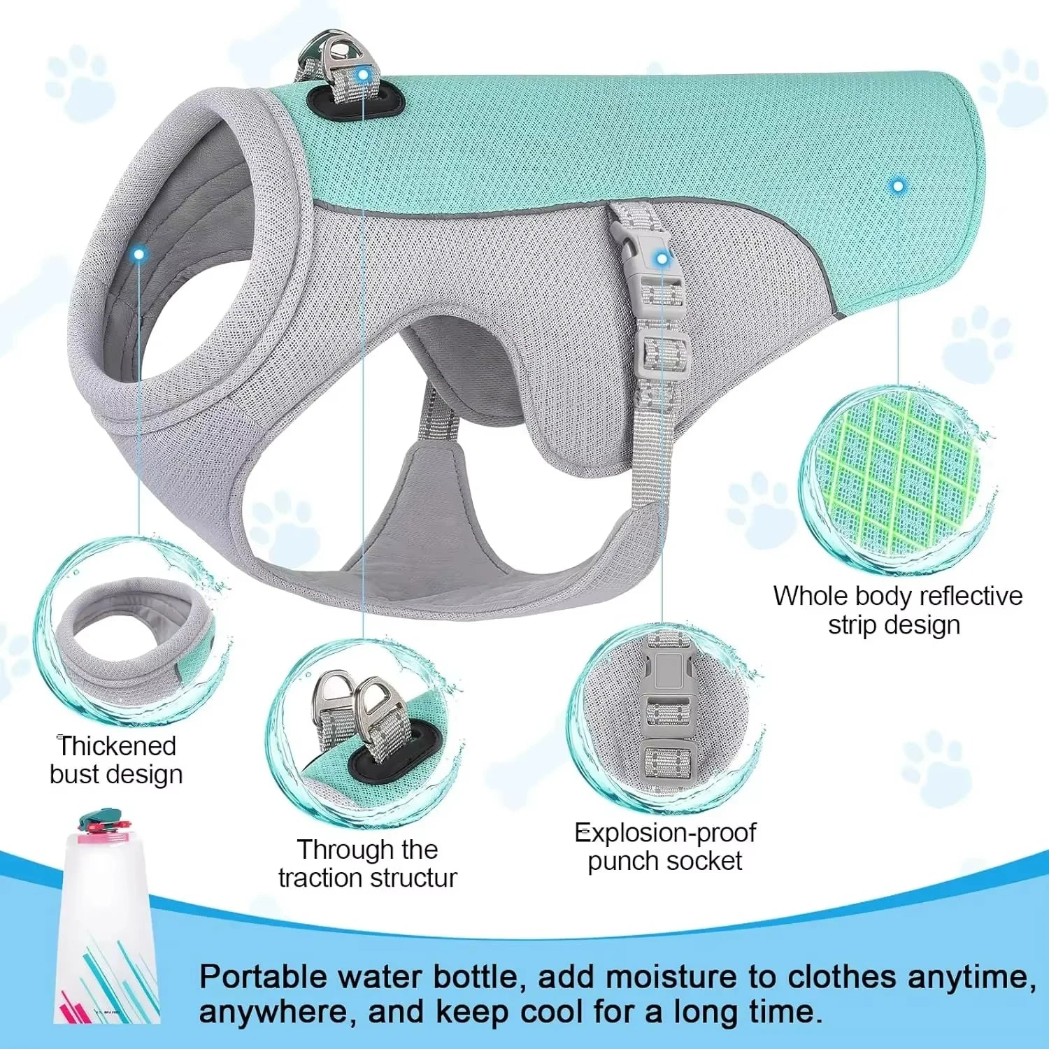 Gilet rafraîchissant pour chien - Élite Canine Shop Élite Canine Shop