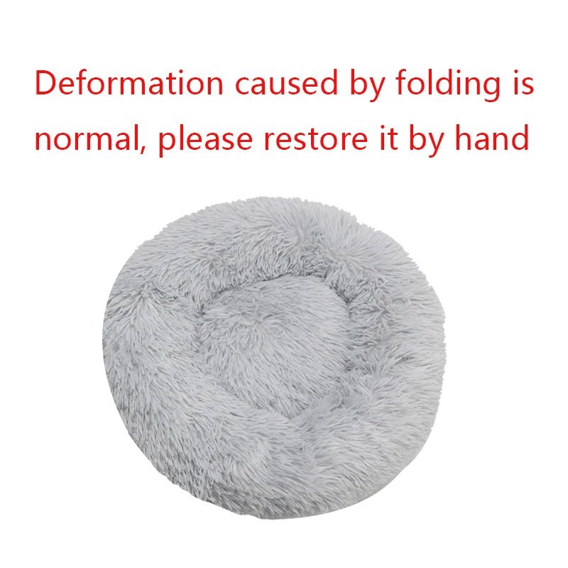 Lit rond pour chien, lit chaud d'hiver pour chat, panier en peluche pour chien, lit lavable pour animaux de compagnie, petit, moyen et grand, canapé pour chat - Élite Canine Shop ChicCanin
