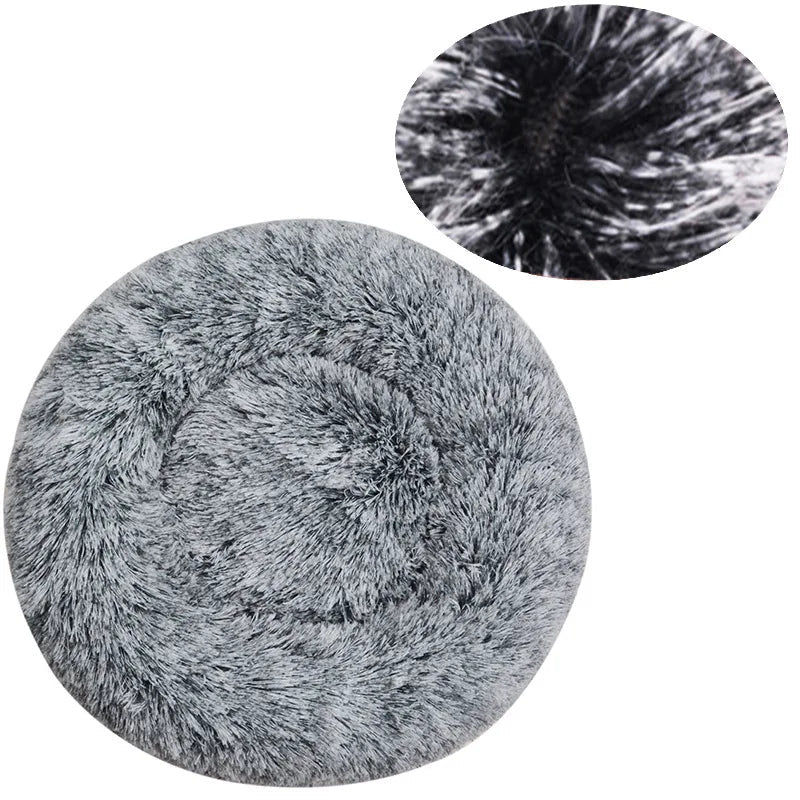 Lit rond pour chien, lit chaud d'hiver pour chat, panier en peluche pour chien, lit lavable pour animaux de compagnie, petit, moyen et grand, canapé pour chat - Élite Canine Shop ChicCanin