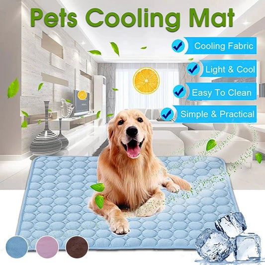 Livraison gratuite Tapis rafraîchissant pour animaux de compagnie, accessoire d'été, pour chiens et chats, canapé, respirant, lavable, pour les petits, moyens et grands chiots et chatons, pour voiture - Élite Canine Shop ChicCanin