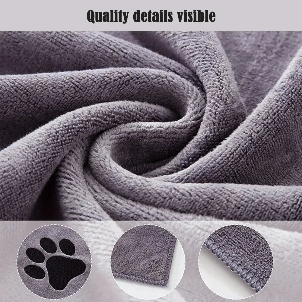Serviette de bain en microfibre pour animaux de compagnie - Élite Canine Shop Élite Canine Shop