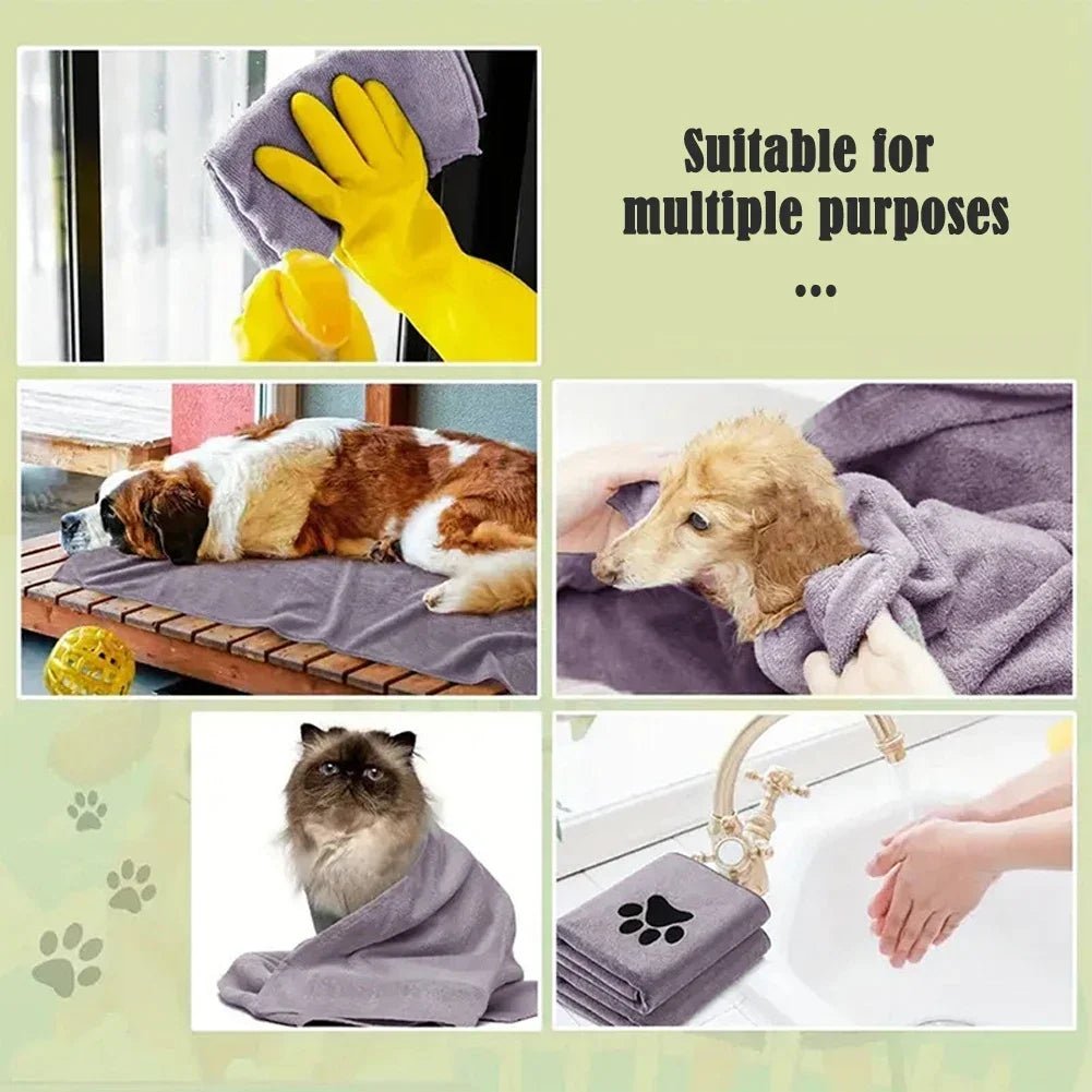 Serviette de bain en microfibre pour animaux de compagnie - Élite Canine Shop Élite Canine Shop