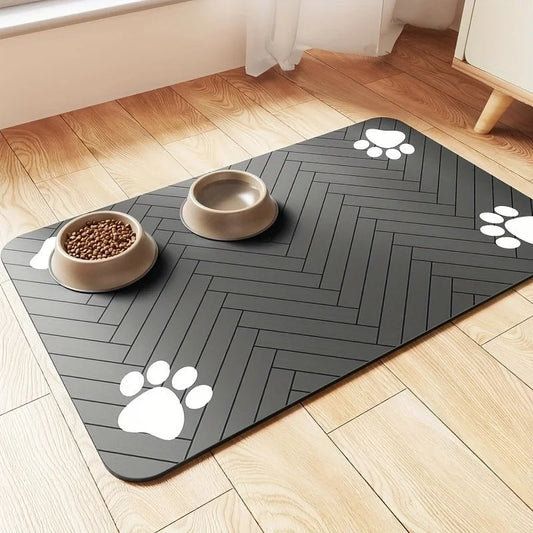 Tapis d'alimentation absorbant pour animaux de compagnie - Élite Canine Shop Élite Canine Shop