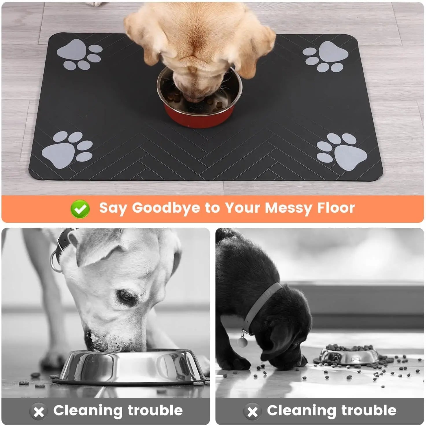 Tapis d'alimentation absorbant pour animaux de compagnie - Élite Canine Shop Élite Canine Shop