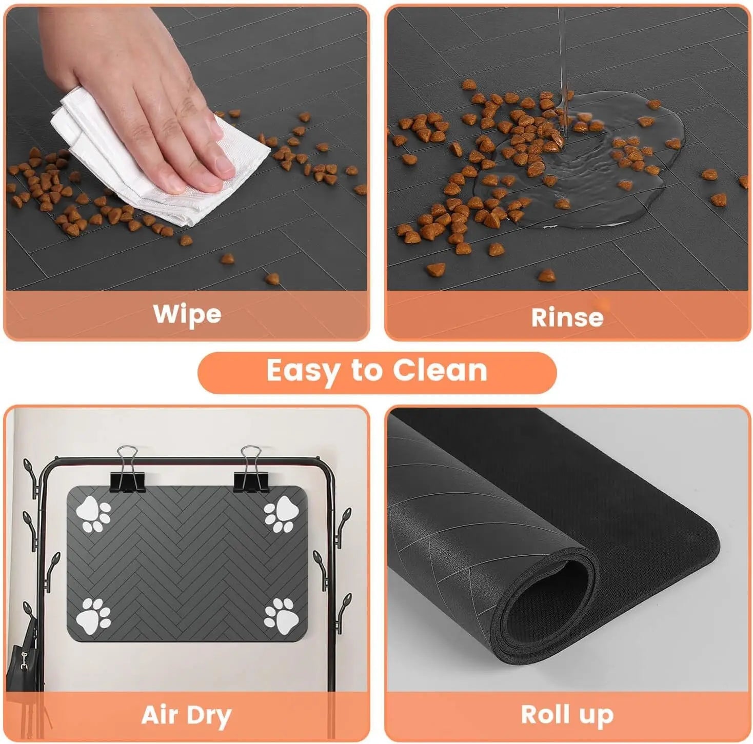 Tapis d'alimentation absorbant pour animaux de compagnie - Élite Canine Shop Élite Canine Shop