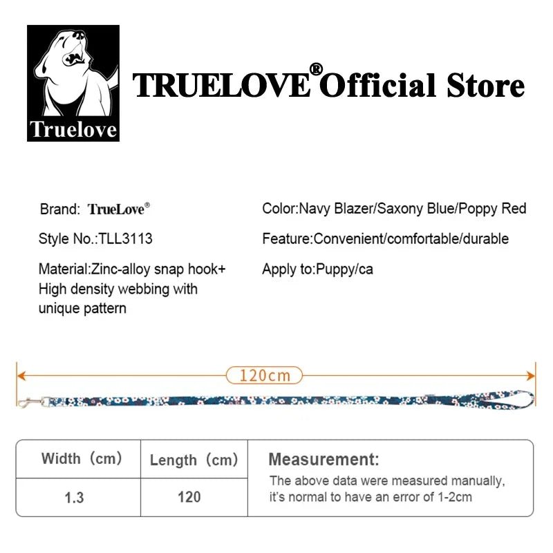 Truelove laisse florale pour animaux de compagnie conception de printemps - Élite Canine Shop Élite Canine Shop