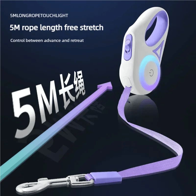 Xiaomi Youpin - Laisse de Chien existent Rétractable, LED, Brillante, Sangles Lumineuses pour Chiot, Animal de Compagnie, Plomb de Marche Flexible - Élite Canine Shop ChicCanin