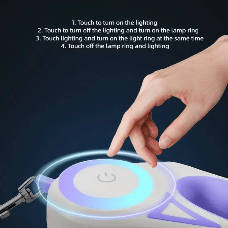 Xiaomi Youpin - Laisse de Chien existent Rétractable, LED, Brillante, Sangles Lumineuses pour Chiot, Animal de Compagnie, Plomb de Marche Flexible - Élite Canine Shop ChicCanin
