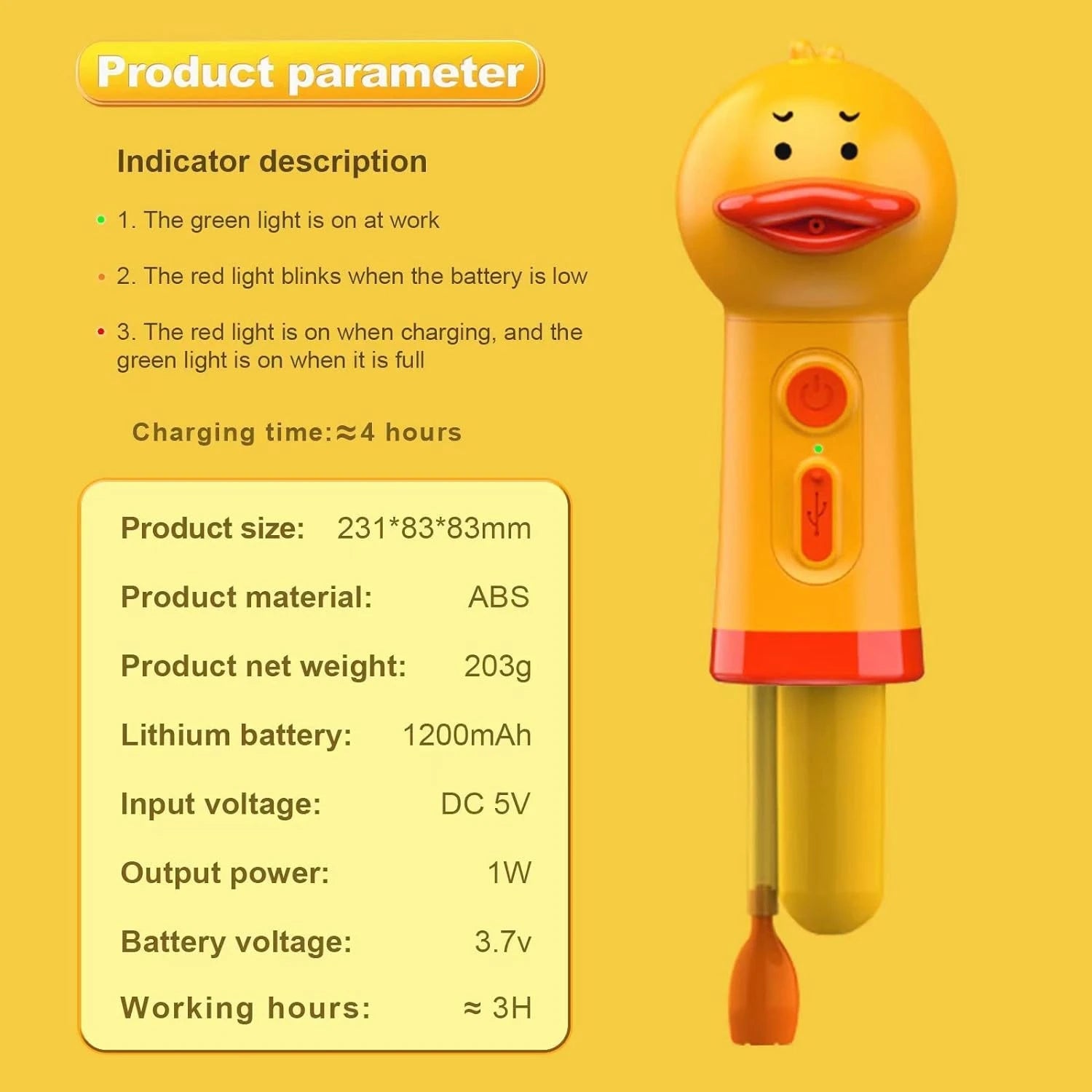 Yellow Duck Pet Cleaning Bathing Electric Foam Machine Usb Charging Automatic Soap Dispenser Foam Machine Pet Accessories - Élite Canine Shop ChicCanin
